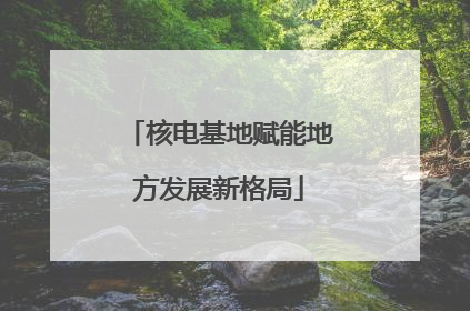 核电基地赋能地方发展新格局